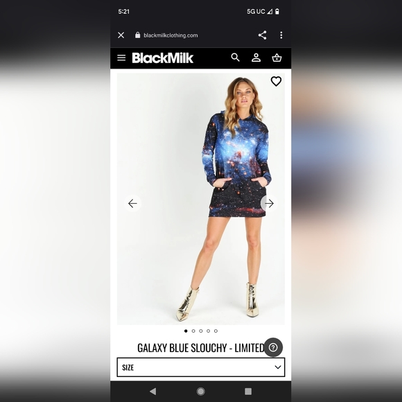 GALAXY BLUE SLOUCHY - LIMITED - Picture 1 of 8